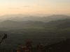 La valle del Metauro all'alba